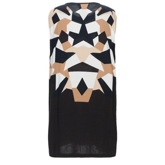 Givenchy Tisci Era Graphic‎ Sleeveless Tank Top XS Black Geometric Print Muscle - Picture 1 of 16